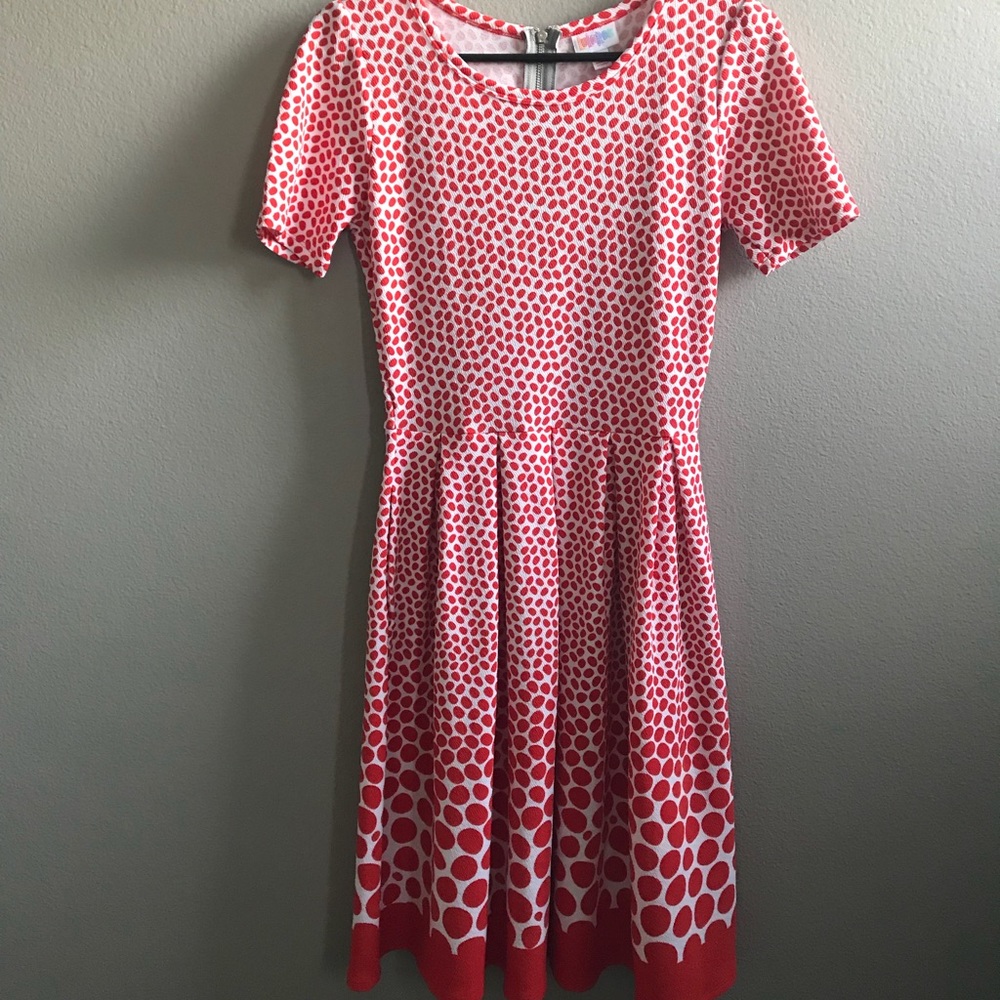 Polka Dot LuLaRoe Amelia Dress